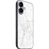 White Marble iPhone 16 Plus Skin